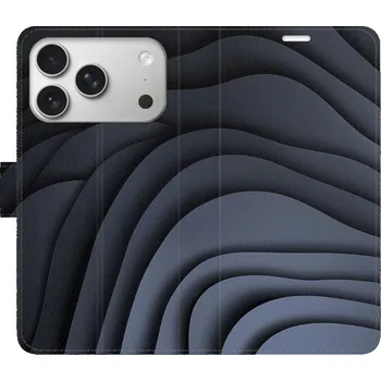 Pouzdro na mobilní telefon Flipové pouzdro iSaprio - Dark Waves - iPhone 17 Pro