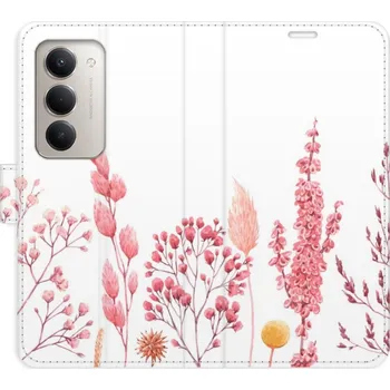 Pouzdro na mobilní telefon Flipové pouzdro iSaprio - Pink Flowers 03 - Xiaomi Redmi 15 5G