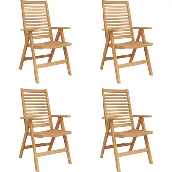 Zahradní křeslo 4 pcs Hnědá 52 x 64.5 x 108 cm IM_3376031