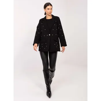 Dámské sako Černé sako s perličkami Italy Moda černá 3497859