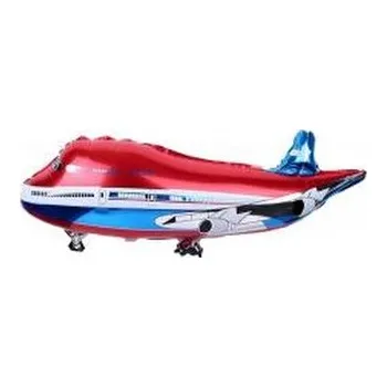 Balónek Balon foliowy Samolot czerwony 28x75cm