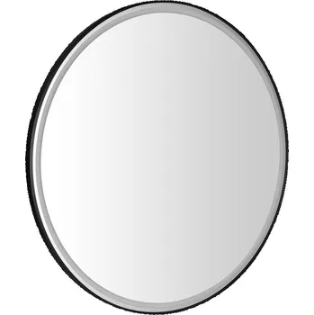 Zrcadlo Sapho KADRIS kulaté zrcadlo s LED osvětlením ø 60cm, černá mat - KD060