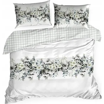 Povlečení Povlečení Nika 56 saténová bílá 140x200 EUROFIRANY