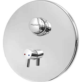 Vodovodní baterie Bruckner TEMPOR samouzavírací podomítkový sprchový ventil s regulací teploty, chrom - 937.141.1