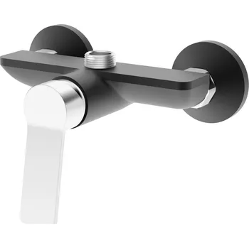 Aqualine SINTRA nástěnná baterie 3/4", bez ramínka, černá mat/chrom - SX013