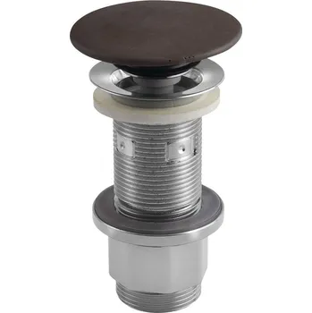 Umyvadlo Sapho Umyvadlová výpust 5/4“, click-clack, betonová zátka, 10-80mm, tmavě hnědá mat - FG915