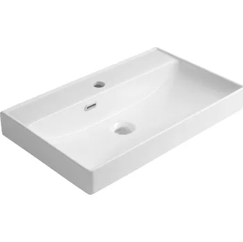 Umyvadlo Aqualine PARLA keramické umyvadlo 65x38cm, bílá - 9965