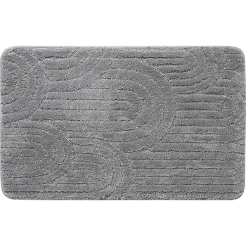 Koupelnová předložka Aqualine RIST koupelnová předložka, 50x80cm, 100% polyester, protiskluz, šedá - NI8593