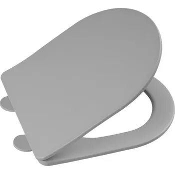 WC sedátko Sapho PACO WC sedátko, SLIM, Soft Close, Easy Take, šedá mat - PCS1012GR