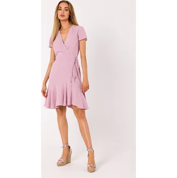 Dámské šaty ŠATY ZAVINOVACÍ MINI se VOLÁNEM 42 XL