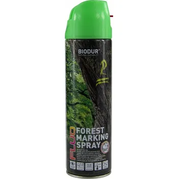 Barva ve spreji Biodur barva na dřevo ve spreji FOREST SPRAY Zelená, 500 ml