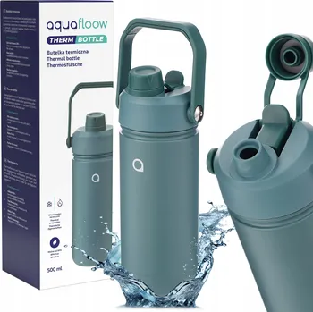 Termoska AquaFloow ThermBottle zelená termoska 500 ml z nerezové oceli