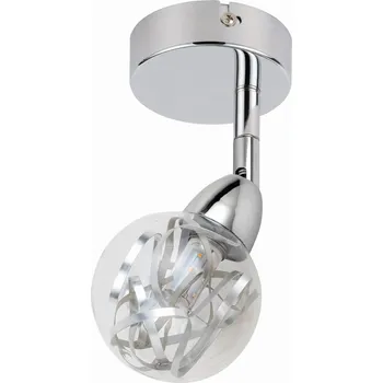 Nástěnné svítidlo Nástěnné svítidlo Candellux stříbrné integrovaný LED zdroj 6 W