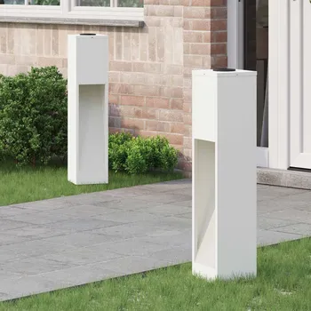 Venkovní osvětlení Solární LED osvětlení cesty 2 pcs Bílá Studeně válcovaná ocel