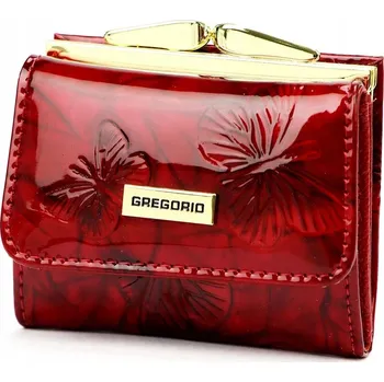 Gregorio peněženka z pravé kůže červená - dámská