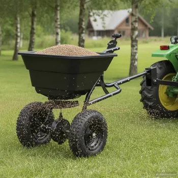 Truhlík Rozmetadlo Černá 53 x 108 x 74 cm PVC a ocel