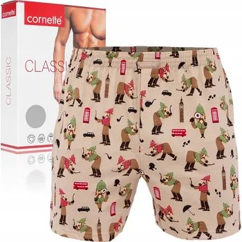 Pánské boxerky Cornette Classic 001/163 vel. XXL (52) volné béžové Sherlock