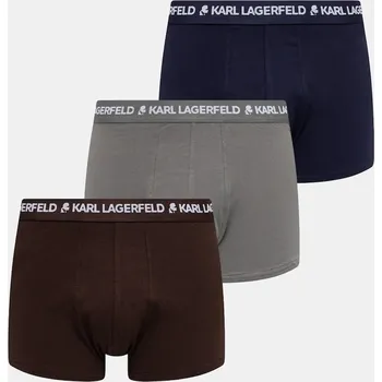 Boxerky Boxerky Karl Lagerfeld 3-pack A1M47017 hnědá 88E, vel. L