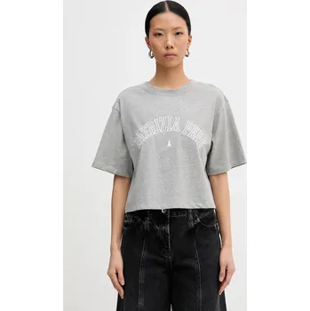 Pánské tričko Bavlněné tričko Patrizia Pepe 8M1798.J387 šedá 90X, vel. 40