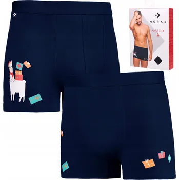 Boxerky VÁNOČNÍ PÁNSKÉ BOXERKY SLIPY DÁREK MIKULÁŠ MORAJ XL