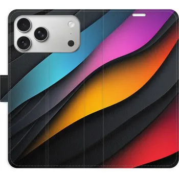 Pouzdro na mobilní telefon Flipové pouzdro iSaprio - Color Waves - iPhone 17 Pro Max