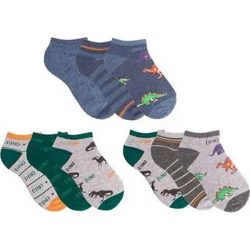 Pánské ponožky DINOSAURUS dětské kotníkové barevné ponožky TRENDY SOCKS 35-38 náhodný mix