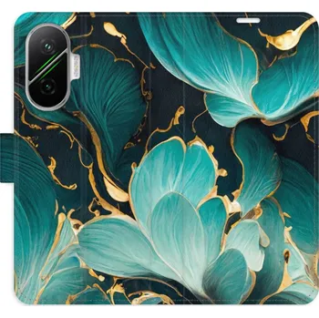 Pouzdro na mobilní telefon Flipové pouzdro iSaprio - Blue Flowers 02 - Poco F7