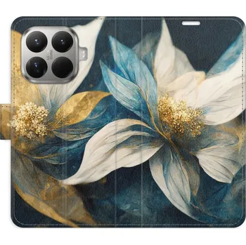 Pouzdro na mobilní telefon Flipové pouzdro iSaprio - Gold Flowers - Xiaomi 15T Pro