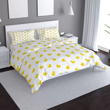 Povlečení Sablio Povlečení Žluté kačenky - 140x220 / 90x70