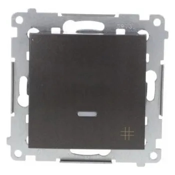 vypínač Křížový vypínač pod omítku Kontakt-simon antracit DW7L.01/48