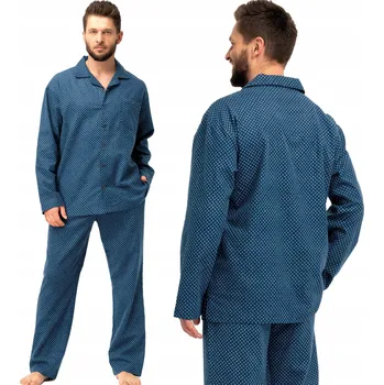 Pánské pyžamo Pánské pyžamo na zip Key MNS 815 bavlna XL