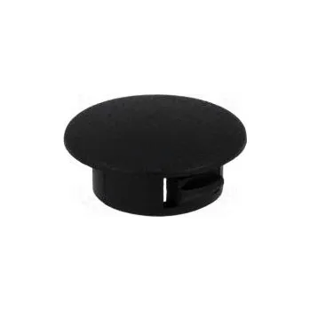 Záslepka polyamid Tl.stěny 1,4mm Pr.otv 9,5mm H 5,5mm černá