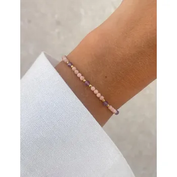 Náramek Náramek na šňůrce s opálem a ametystem