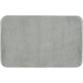 Koupelnová předložka Gedy FUZZY koupelnová předložka, 50x80cm, 100% polyester, protiskluz, šedá - 96FY508008