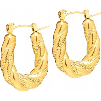 Náušnice ZLATÉ NÁUŠNICE Z CHIRURGICKÉ OCELI, MALÉ KRUHY