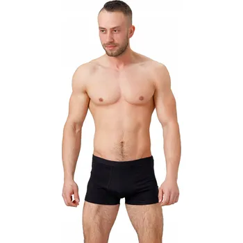 Boxerky Bavlněné hladké polské boxerky HOTBERG [černé] XL