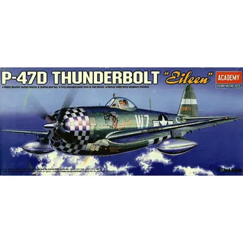 Plastikový model ACADEMY P-47D Thunderbolt t Model letadla Eileen Academy MA-12474