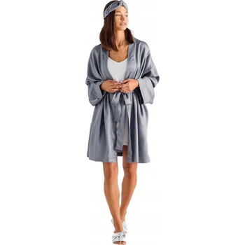 Dámský župan LAYOS ŽUPAN dámský Z LYOCELLU tmavě šedý krátký S/M home&you