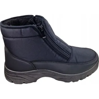 Pánská zimní obuv Pánské sněhule NEWS 22MN26-5011 - černé, velikost 44