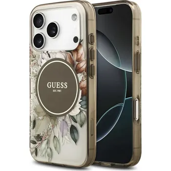 Pouzdro na mobilní telefon Guess Zadní Kryt pro Apple iPhone 17 Pro hnědý