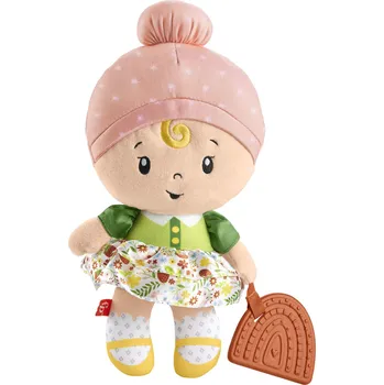 Fisher Price moje první senzorická panenka plyšový mazlíček přítulníček pro miminko +6 měsíců