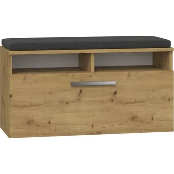 Šatní skříň Botník s sedátkem TopEshop 85 x 46 x 35 cm dub artisan