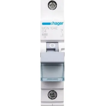 Jistič Jistič Hager IP20 4 A MCN104E