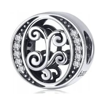 Přívěsek Charms Písmeno O, Přívěsek Písmeno O stříbro 925