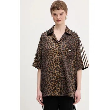 Pánská košile Košile adidas Originals KA2678 hnědá 88X, vel. XS