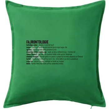 Polštář FAJRONTOLOGIE - Polštář 50x50 - 50x50 - Pouze potah ( Středně zelená )
