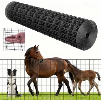 Plot Farmářský plot VEVOR, 122 cm x 15,2 m, oka 2 x 4 palce, pozinkovaný ocelový drát o průměru 14 mm pro dobytek, prasata a ovce, odolný plot pro hospodářská zvířata s vinylovým povlakem pro ohrady, drátěné klece, zahradní ploty