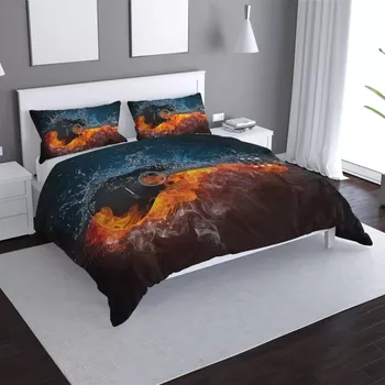 Povlečení Sablio Povlečení Ohnivá kytara - 140x220 / 90x70