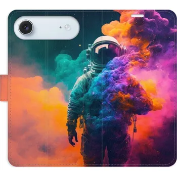 Pouzdro na mobilní telefon Flipové pouzdro iSaprio - Astronaut in Colours 02 - iPhone 17 Air