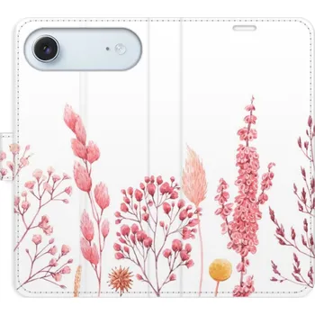 Pouzdro na mobilní telefon Flipové pouzdro iSaprio - Pink Flowers 03 - iPhone 17 Air